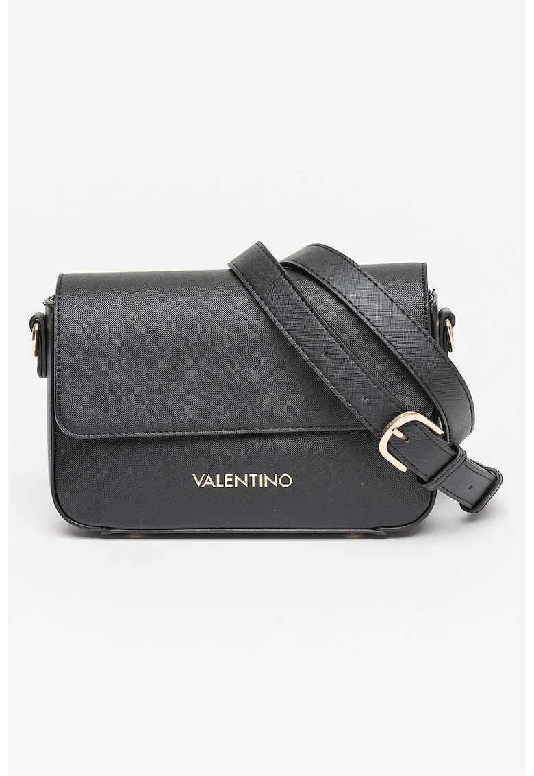 Geanta crossbody de piele ecologica cu barete intersanjabile Zero, Negru
