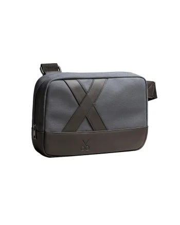 Geanta crossbody unisex Nougrod, Kaki/Albastru petrol