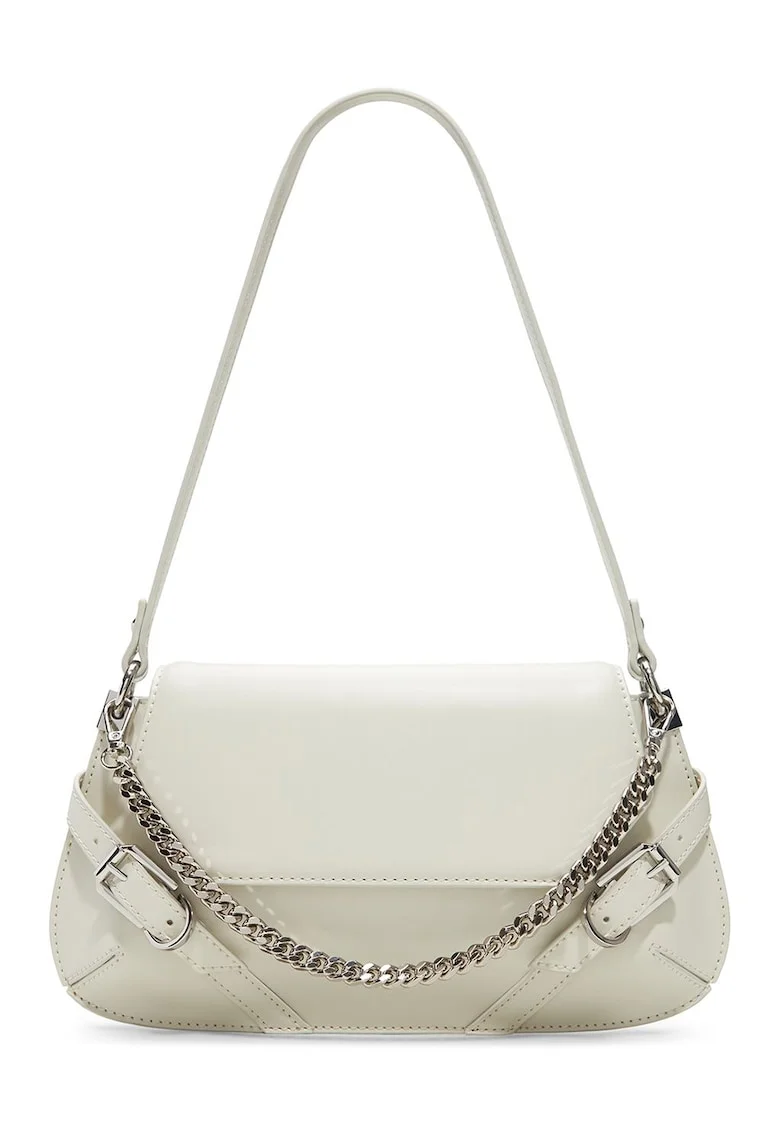 Geanta crossbody cu lant detasabil Kristinia, Alb