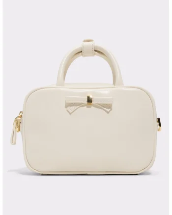Geanta crossbody de piele ecologica Haliey, Crem