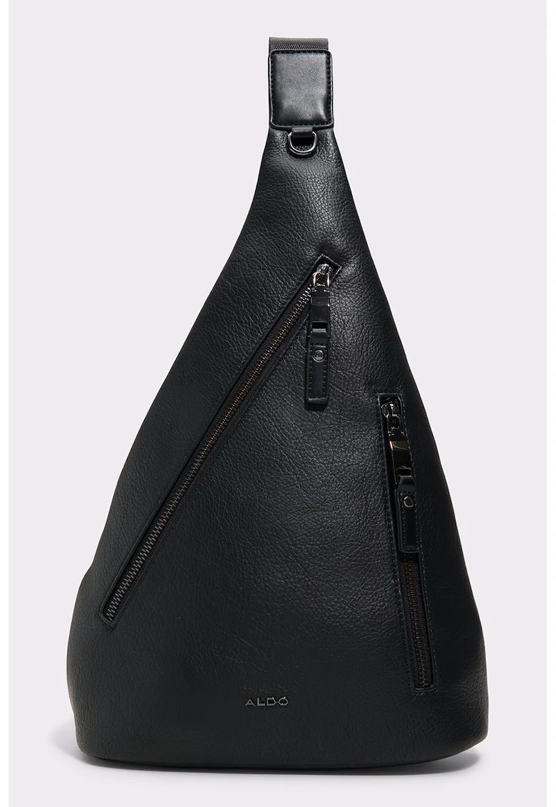 Geanta crossbody din piele ecologica Nathyn, Negru