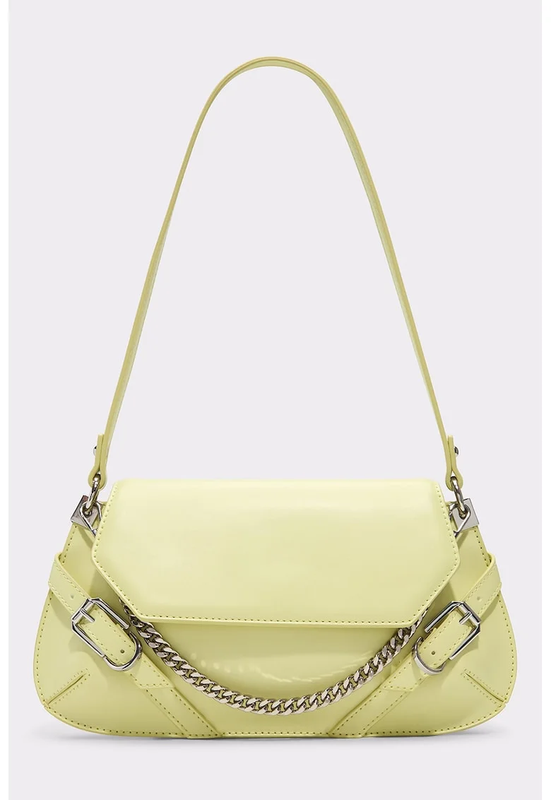 Geanta crossbody cu lant detasabil Kristinia, Galben deschis