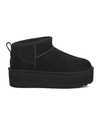 Ghete slip-on de piele intoarsa Classic Ultra Mini, Negru