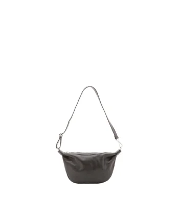 Geanta crossbody unisex de piele, Negru