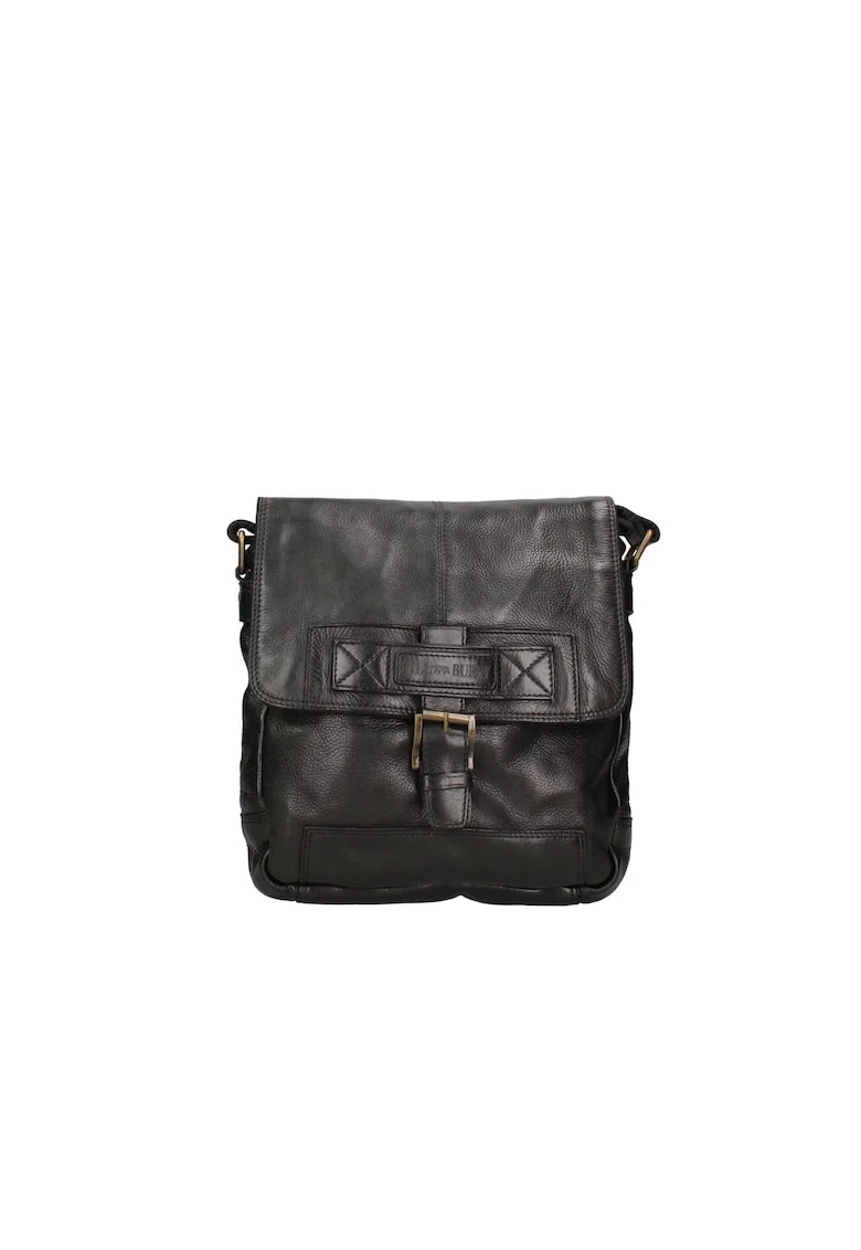 Geanta crossbody de piele, Negru