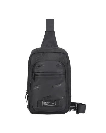 Borseta crossbody cu buzunare multiple, Negru
