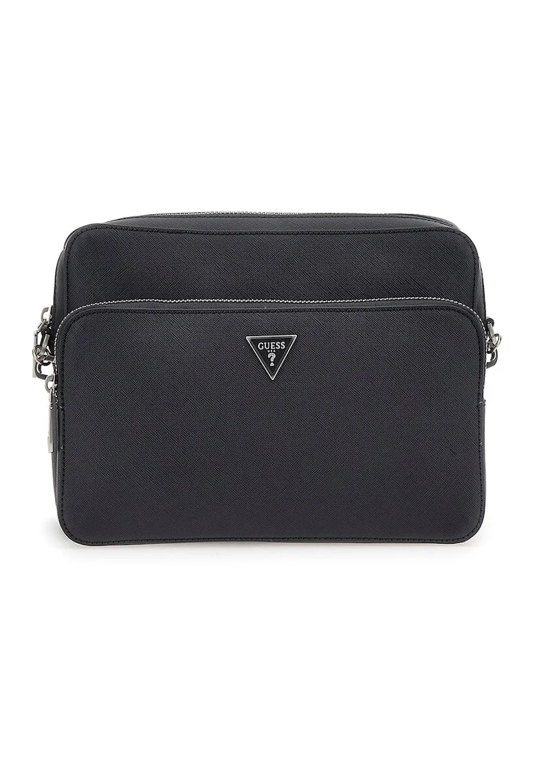 Geanta crossbody cu bareta dubla de piele ecologica Milano, Albastru ultramarin