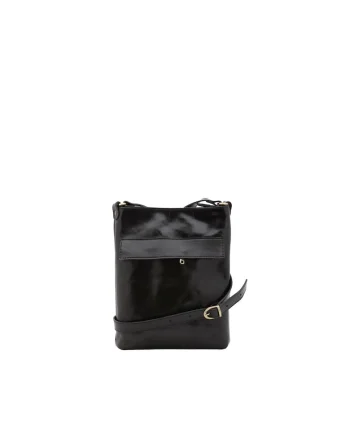 Geanta crossbody de piele, Negru