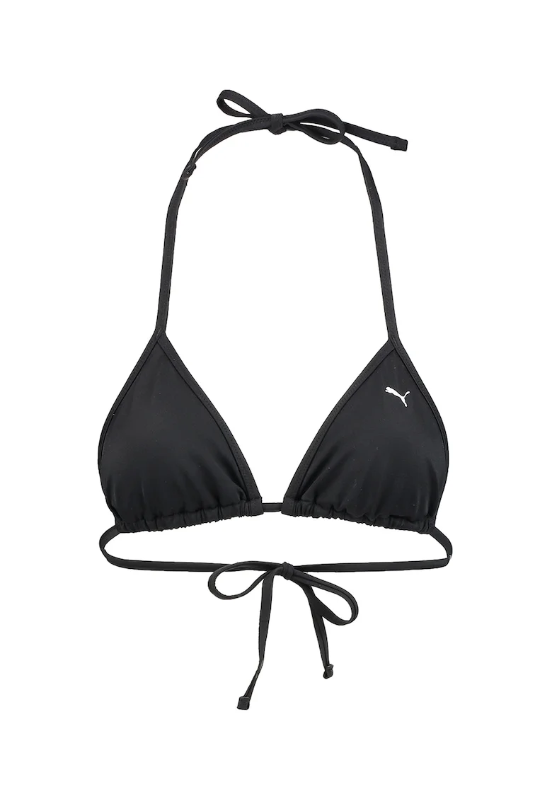 Sutien de baie cu cupe triunghiulare, Negru