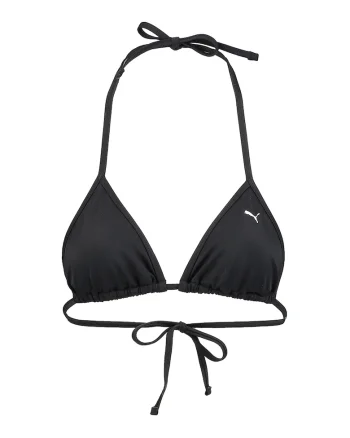 Sutien de baie cu cupe triunghiulare, Negru