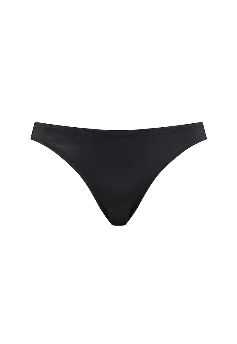 Slip cu detaliu logo, Negru