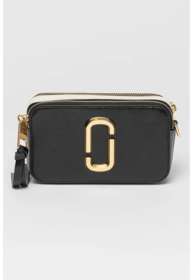 Geanta crossbody din piele The Snapshot, Negru