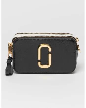 Geanta crossbody din piele The Snapshot, Negru