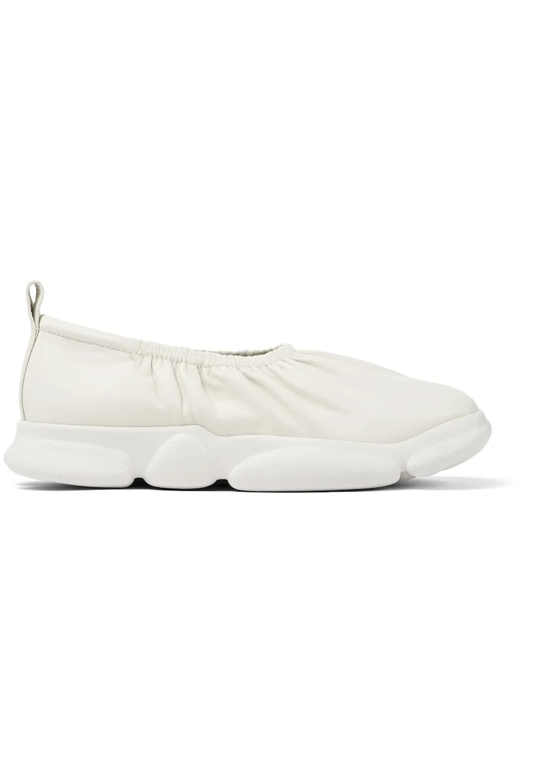 Pantofi sport slip-on de piele Karst 1463, Alb