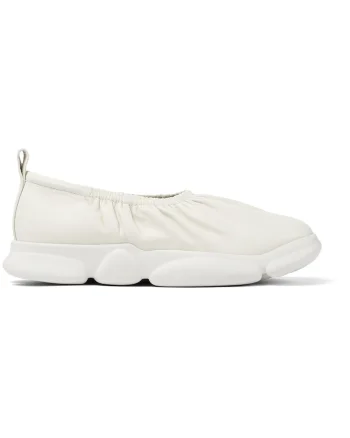 Pantofi sport slip-on de piele Karst 1463, Alb
