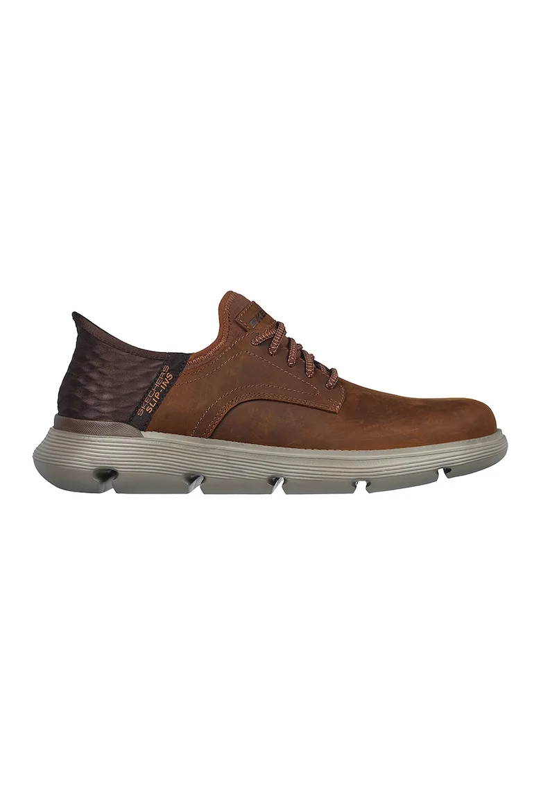 Pantofi Garza-Gervin Slip-Ins cu logo discret, Maro scortisoara