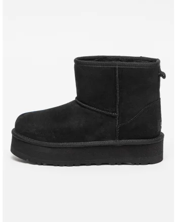 Ghete slip-on din piele intoarsa Classic Mini, Negru