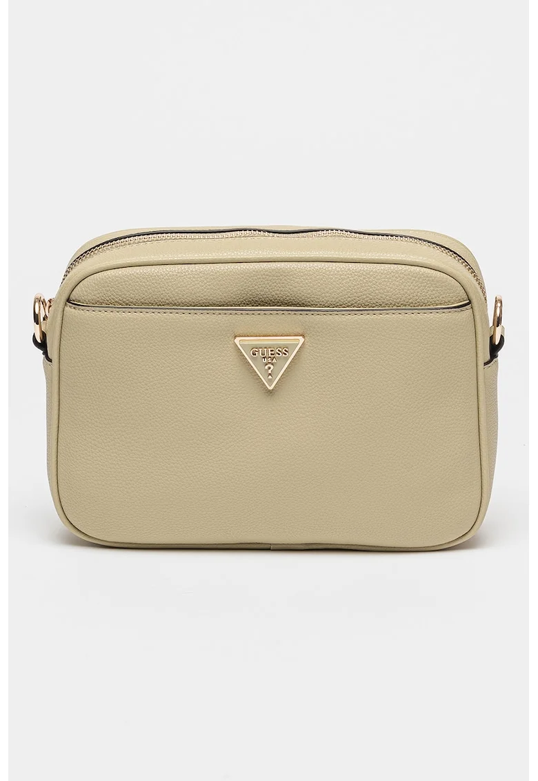Geanta crossbody de piele ecologica cu bareta de umar Meridian, Kaki