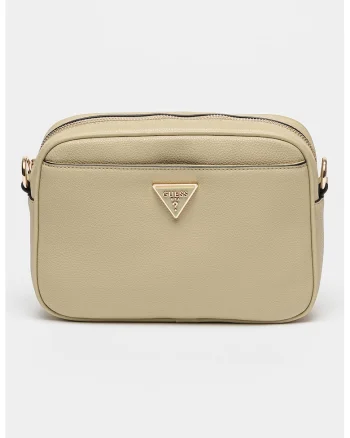 Geanta crossbody de piele ecologica cu bareta de umar Meridian, Kaki
