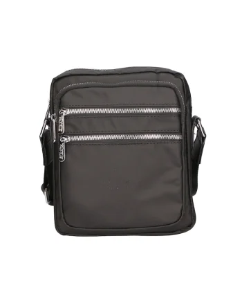 Geanta crossbody cu buzunare exterioare, Negru