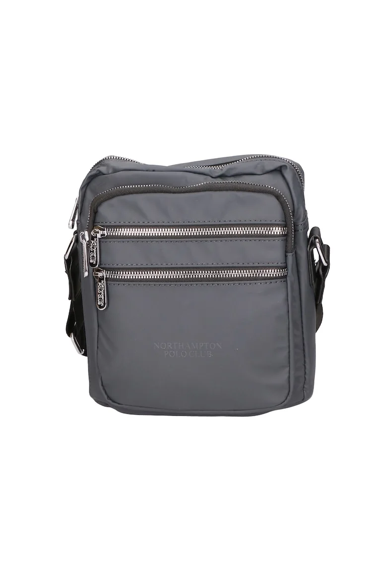Geanta crossbody cu buzunare exterioare, Grey