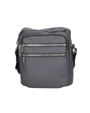 Geanta crossbody cu buzunare exterioare, Grey