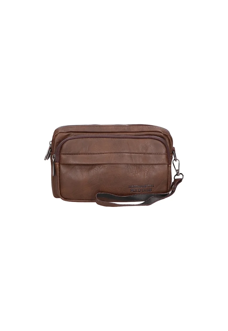 Geanta crossbody de piele ecologica 24619, Maro