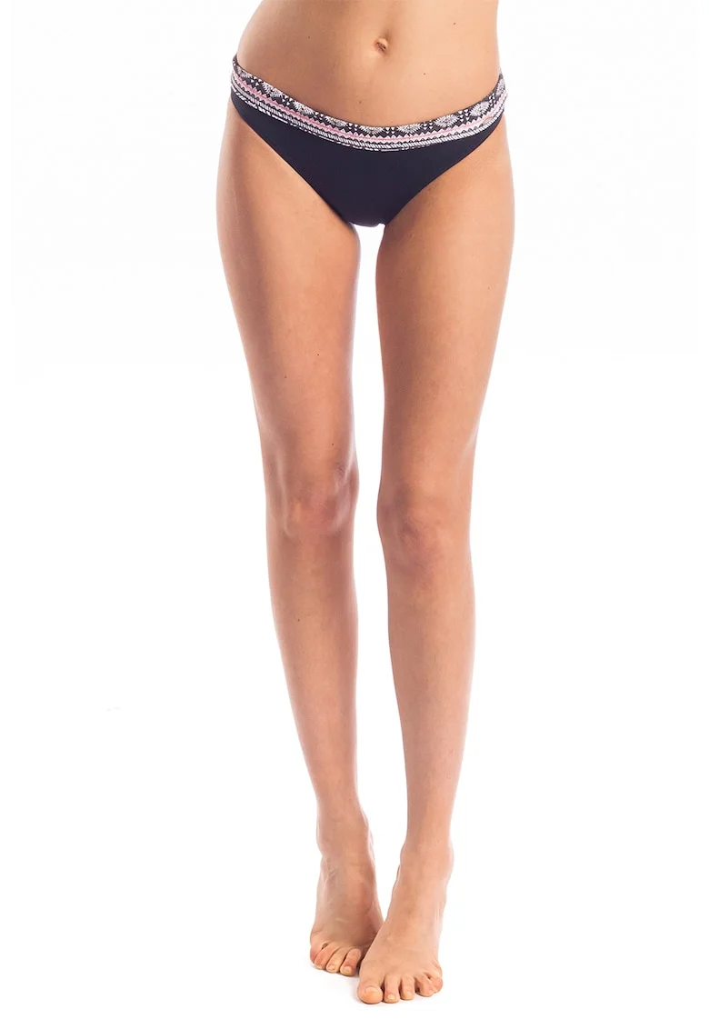 Slip Silcote, Alb/Negru/Bleumarin
