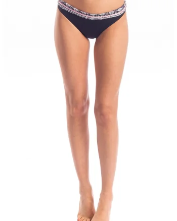 Slip Silcote, Alb/Negru/Bleumarin