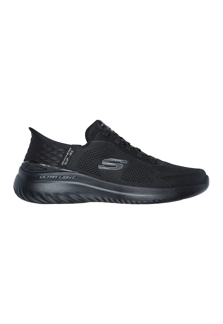 Pantofi sport slip-ins din plasa cu detalii logo Bounder 2.0, Negru