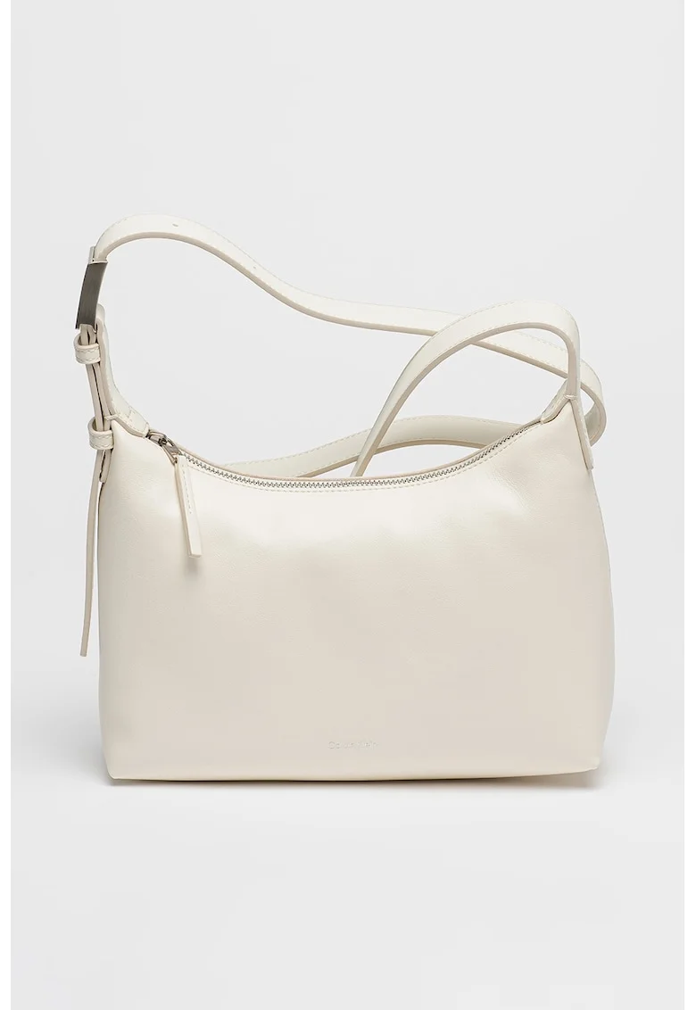 Geanta crossbody din piele ecologica, Alb