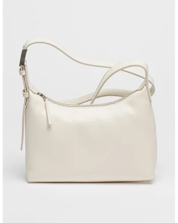 Geanta crossbody din piele ecologica, Alb