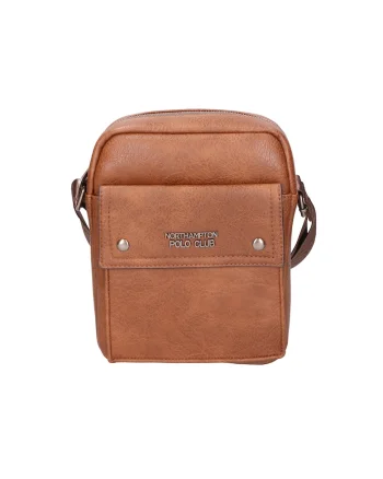 Geanta crossbody de piele ecologica, Maro