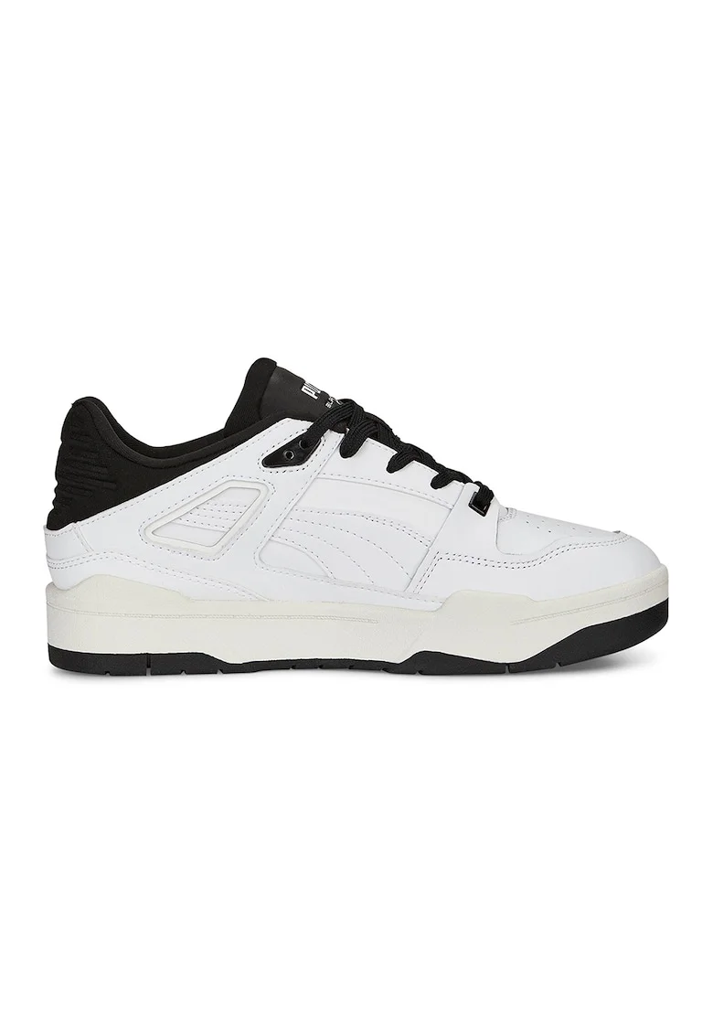 Pantofi sport cu garnituri de piele Slipstream, Alb/Negru