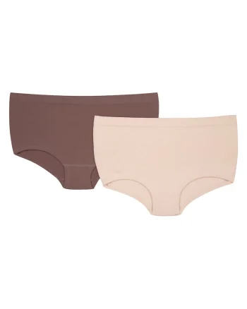 Chiloti tip short Bait  set de 2 perechi bronz, bej, Multicolor