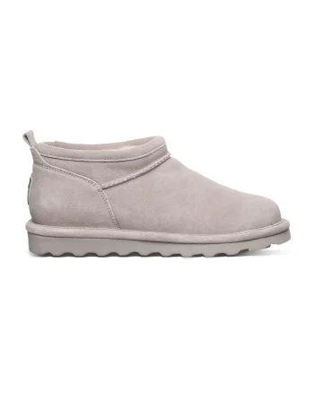 Ghete slip-on de piele intoarsa, Maro taupe deschis