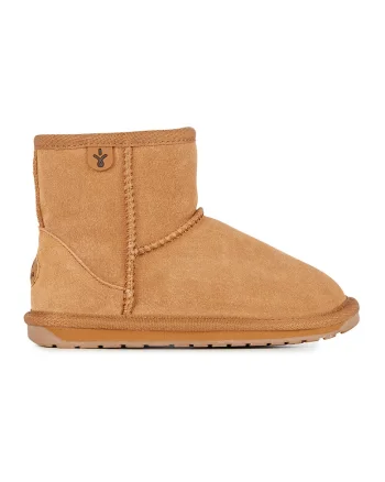 Ghete slip-on de piele intoarsa Wallaby, Maro camel