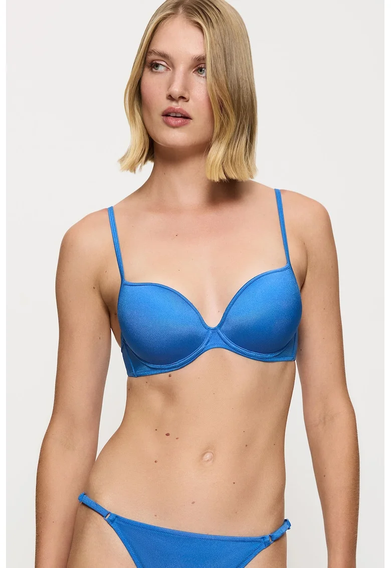 Sutien de baie cu burete Midnight Swim, Albastru