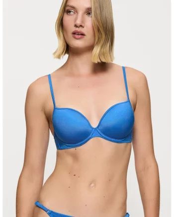 Sutien de baie cu burete Midnight Swim, Albastru
