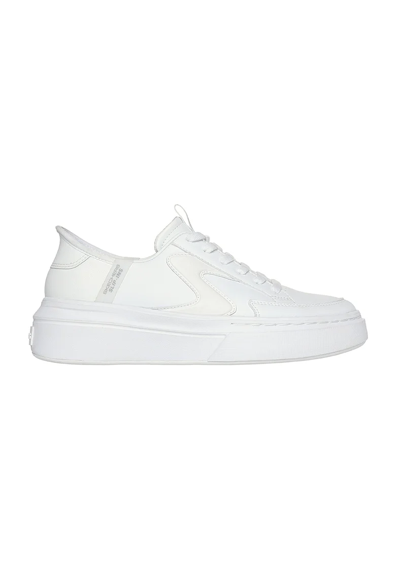 Pantofi sport Slip-Ins de piele ecologica, Alb