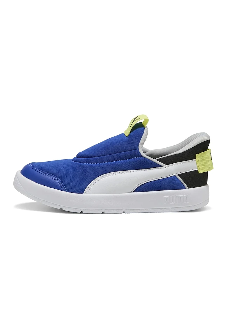 Pantofi sport slip-on Courtflex V3, Negru/Galben/Albastru royal