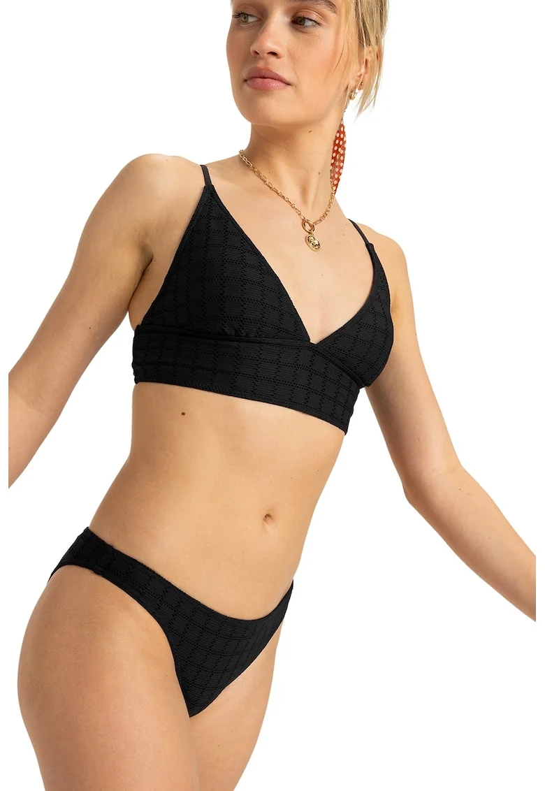 Slip cu talie joasa Camilo, Negru