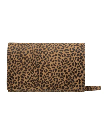 Geanta crossbody de piele, Maro fango