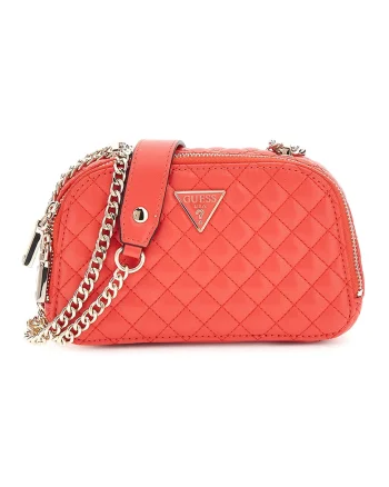 Geanta crossbody din piele ecologica cu aspect matlasat Rianee, Coral