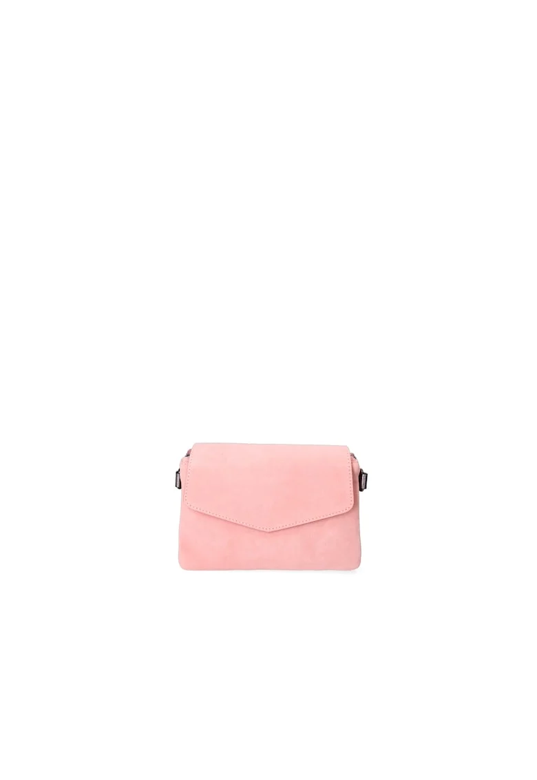 Geanta crossbody de piele intoarsa