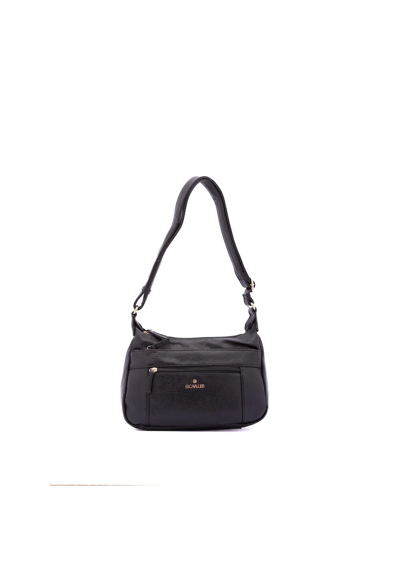 Geanta crossbody din piele ecologica, Negru