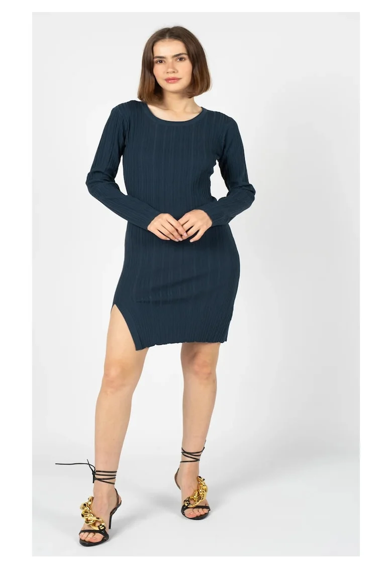 Rochie scurta bodycon cu maneca lunga,
