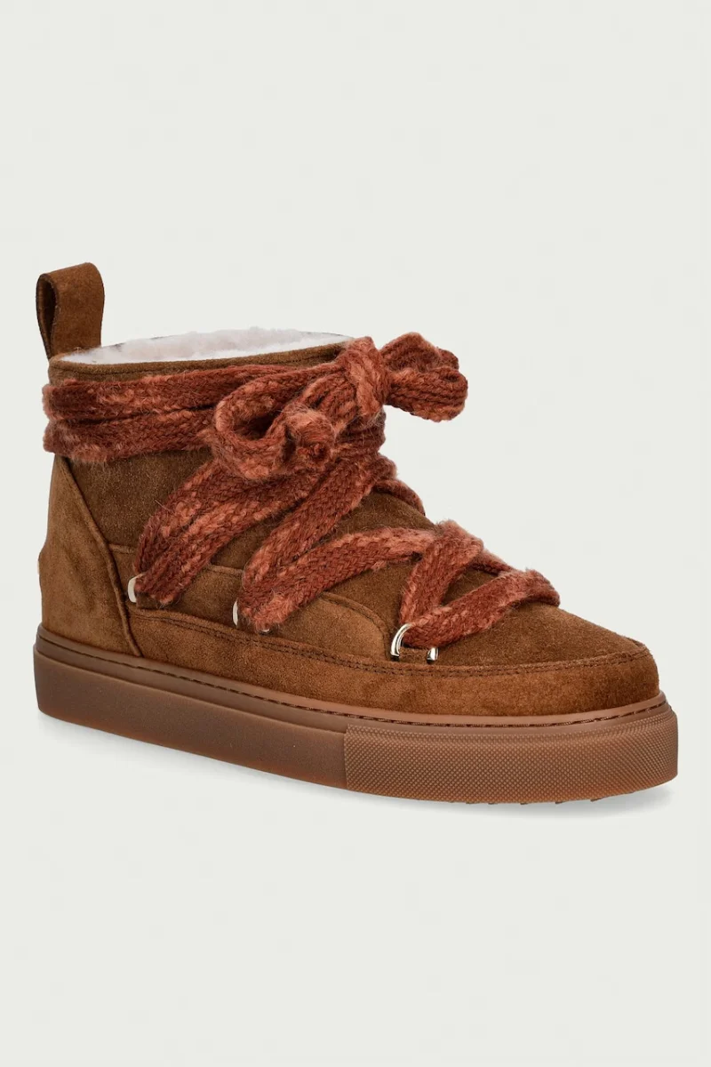 Inuikii Suede Knot cizme de zăpadă pentru femei din piele întoarsă