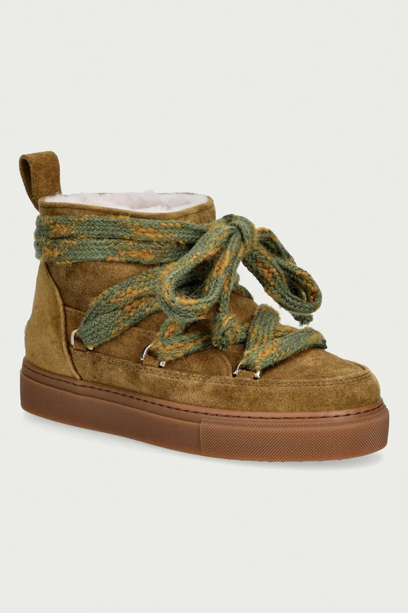 Inuikii Suede Knot cizme de zăpadă pentru femei din piele întoarsă
