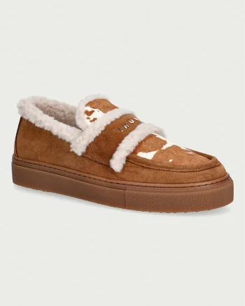 Inuikii mocasini pentru femei din piele Shearling Print